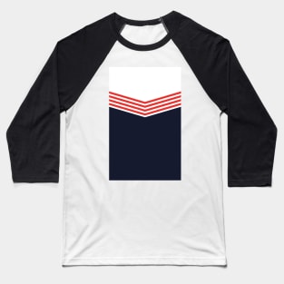 England 1976 Retro Navy, White & Red Baseball T-Shirt